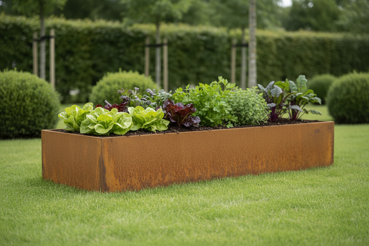 Plantekasse 240×80×40 cm corten