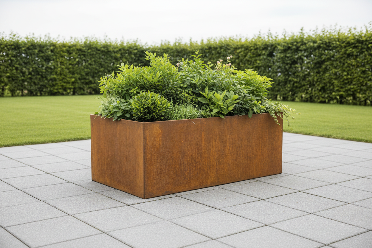 Højbed 170×120×80 cm i corten